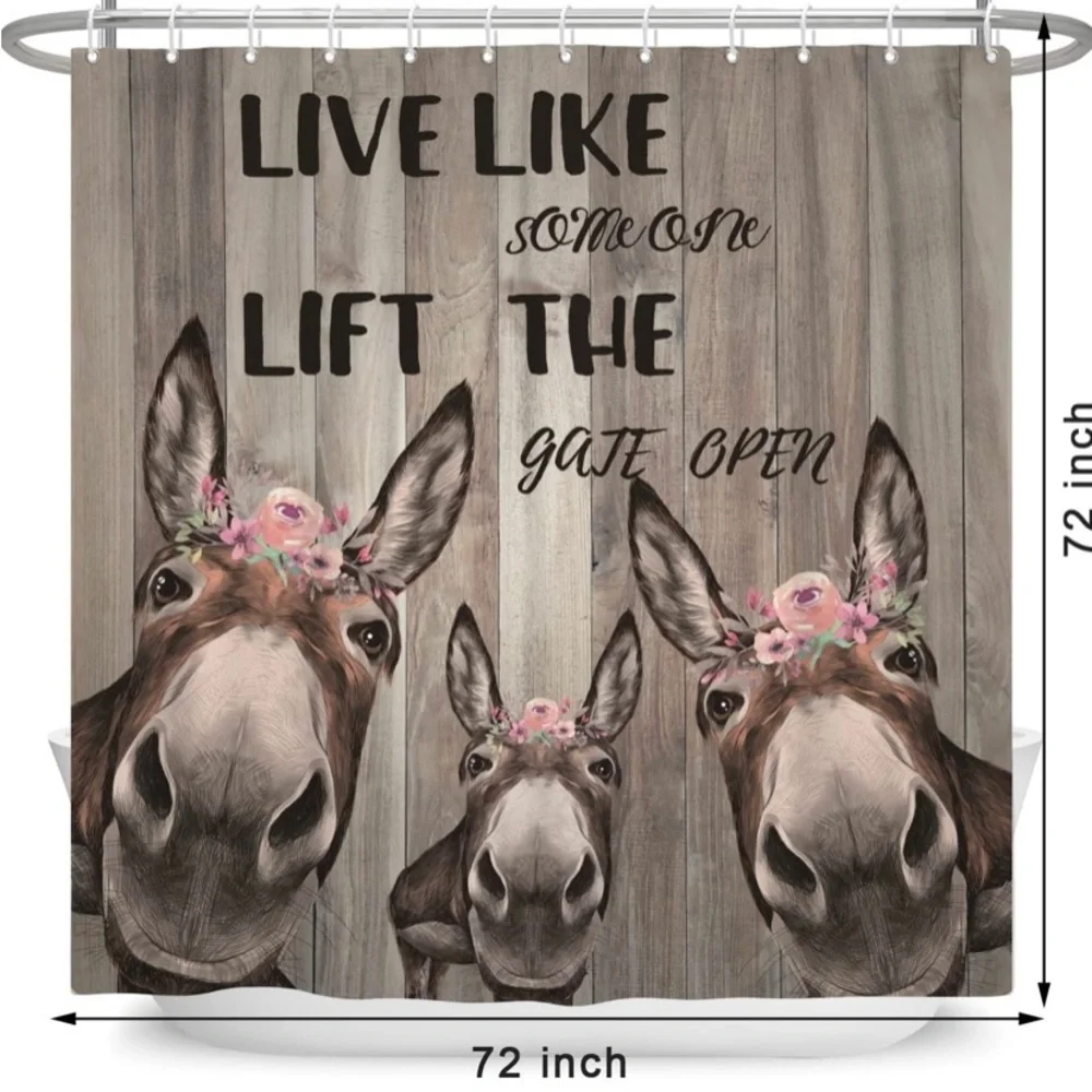 Donkey Shower curtain